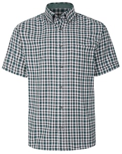 KAM Casual Check Shirt Evergreen
